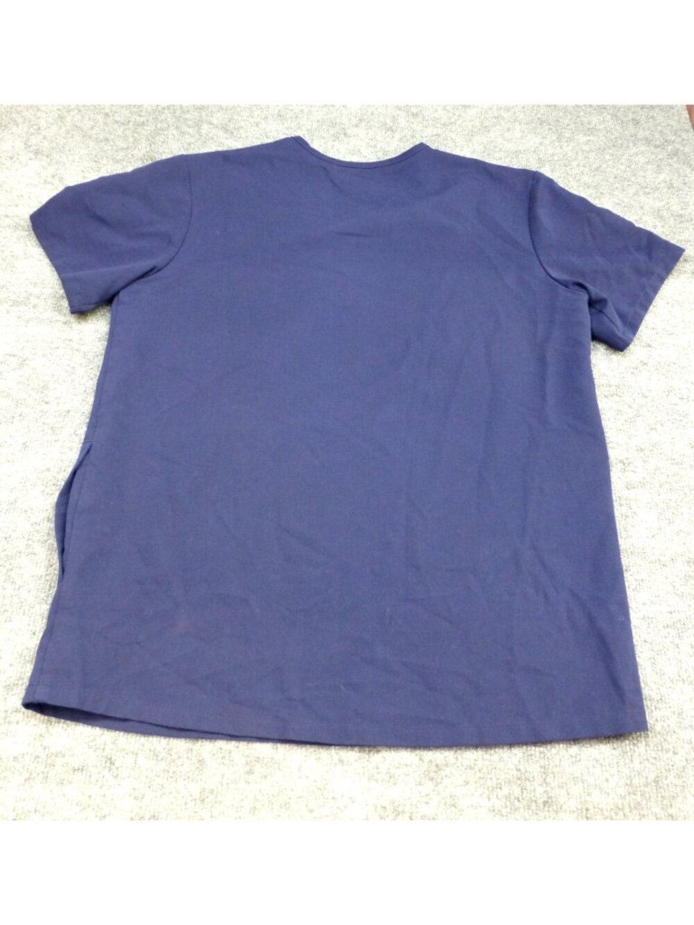 Figs Navy Blue Scrub Top Small Technical Collection V-Neck Pocketed Lightweight - Picture 2 of 7
